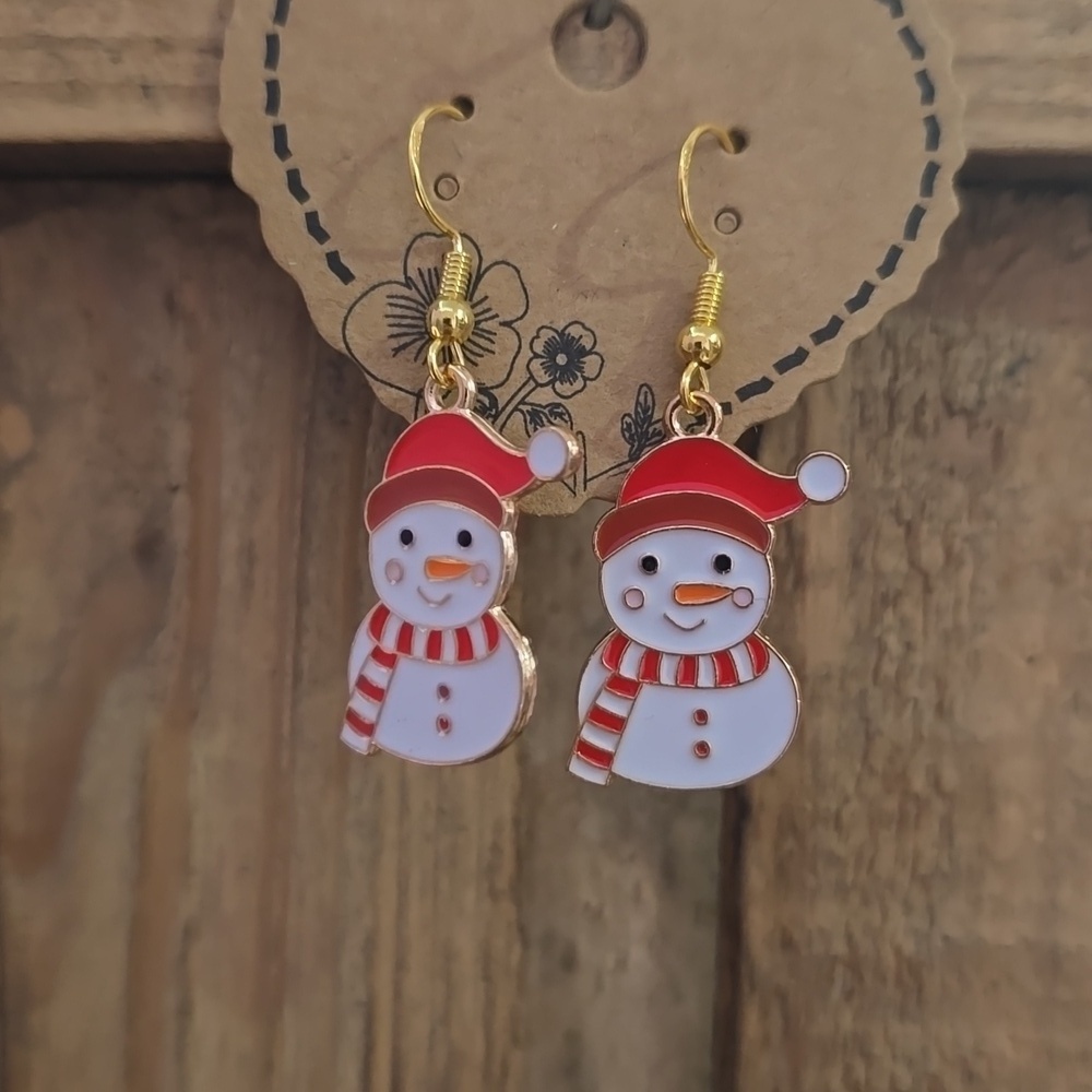 Snowman Earrings